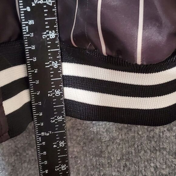 Vintage Y2K Avirex 75 Satin Bomber Jacket Mens Large Striped Grunge Streetwear - Picture 6 of 12